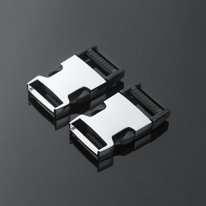Metal Buckle <b>Clip</b> Adjustable Bag Backpack Safety Buckle Silver Black Durable Alloy Accessory For Bags - Product Image 1