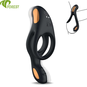 TT FOREST Cincin <span class=keywords><strong>Penis</strong></span> Vibrator-Dikendalikan Jarak Jauh Silikon Isi Ulang USB Tahan Air 10 Mode Frekuensi - Product Image 1