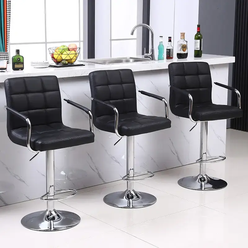 Chaise de bar réglable mobilier de bar tabouret pivotant chaise avec accoudoir