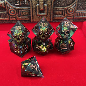 <span class=keywords><strong>Jeu</strong></span> de dés polyédriques élémentaires de crâne DnD en vente avec une bonne qualité de produit - Product Image 5