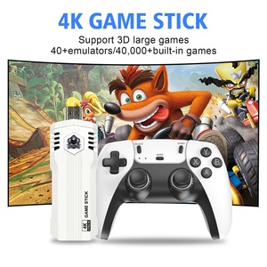 Consolas portátiles X2L Videojuego 64G Incorporado 40000 + Juegos retro 2,4G <span class=keywords><strong>Gamepad</strong></span> inalámbrico 4K HD <span class=keywords><strong>TV</strong></span> Box para PS1/GBA - Product Image 3