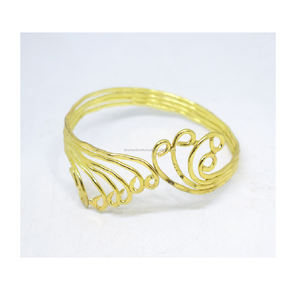 High Quality Hot Sale Bangle Gold Plated Wrapped Cuff Bracelet - Product Image 4