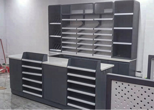 カスタム食料品店現金カウンターファッション大理石小売コンビニエンスストアチェックアウトカウンター現金販売 - Product Image 5