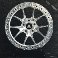 VS5RS Jantes forgées 2 pièces Beadlock argent poli, 18 9 20 21 pouces, à déport profond, légères, 5 branches en Y, 5x114.3 5X130 pour G87 M4
