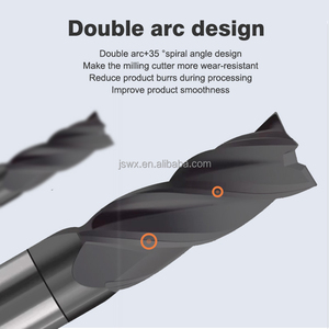 Weix Nhà Máy Giá Kim Cương <span class=keywords><strong>End</strong></span> Mill Cho Graphite-Vuông, Bóng, Bán Kính, Và Tầm Dài Các Loại Phay Cutter - Product Image 5