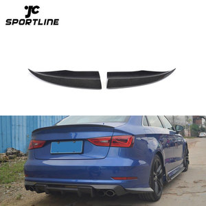 Diffuser Bumper belakang serat karbon JC Sportline untuk Audi A3 S3 2015 2016