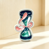 Épinglette en émail personnalisée avec paillettes, badge métallique de haute qualité, épinglette de revers en émail souple personnalisée pour les cadeaux du Sommet mondial 2026