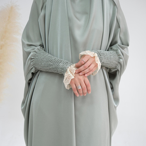 Traditionelle muslimische islamische Kleidung <span class=keywords><strong>Jilbab</strong></span> Einteiliges Gebet Abaya Solid Color Plus Size Abaya Burka Frauen Modest <span class=keywords><strong>Jilbab</strong></span> Kleid - Product Image 6