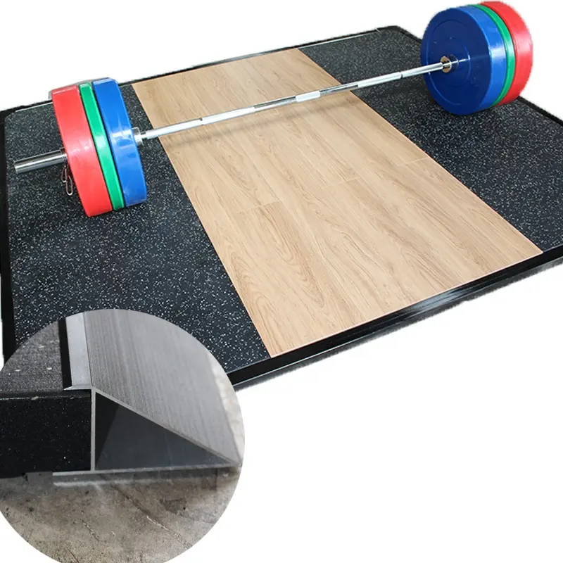Gym Rubber Flooring Epdm EPDM Granulated Rubber Flooring Thick Gym Floor Mat Weightlifting Wood Platform