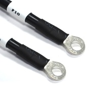 Cable de Batería de 8 AWG con Terminal de Anillo, Cable de Conexión Negro para Auto, Camión, Inversor, OEM, ODM, Venta al Por Mayor