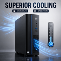 PC Mini Performa Tinggi 8 Core DDR4 2.7GHz KX-U6780A 32GB RAM 512GB M.2 NVMe SSD LCD Desktop Bisnis