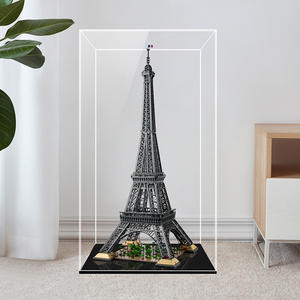 صندوق عرض شفاف من الأكريليك طويل القامة لألعاب الدمى ومقتنيات تماثيل مصغرة لتخزين وتنظيم الحماية من الغبار - Product Image 4