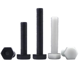Venta caliente de <span class=keywords><strong>pernos</strong></span> <span class=keywords><strong>y</strong></span> <span class=keywords><strong>tornillos</strong></span> hexagonales de titanio acabado de nailon blanco <span class=keywords><strong>y</strong></span> negro para aplicaciones de construcción - Product Image 5
