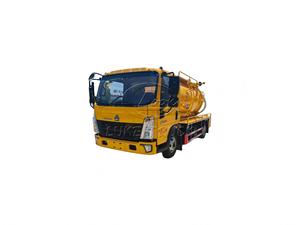 Howo 4x2 <b>Vacuum</b> Sewage Truck 5-6m³, 24MPa Jet <b>Pump</b> SK9 <b>Vacuum</b> <b>Pump</b> Remote Self-Dumping Sewer Dredger - Product Image 1