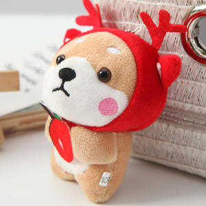 Vente d'usine : Porte-clés en peluche chien Corgi 10 cm, pendentif chiot, poupée en peluche pour sac d'école, pendentif <span class=keywords><strong>Shiba</strong></span> Inu, adorable poupée pour sac à dos, porte-clés - Product Image 3