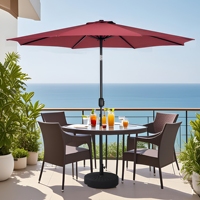 Parasol de plage arc-en-ciel Sumcer personnalisable, portable, à rayures colorées, pour pique-nique en extérieur, avec plateau de table intégré