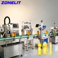 Ligne de production de machines de remplissage et de bouchage automatiques à rouleaux pour huiles comestibles, huiles cosmétiques, huiles lubrifiantes et liquides