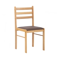 Juego de Comedor Moderno Minimalista de 7 Piezas en Color Roble Natural, Ahorra Espacio, con 1 Mesa y 6 Sillas, para el Hogar y Reuniones Familiares
