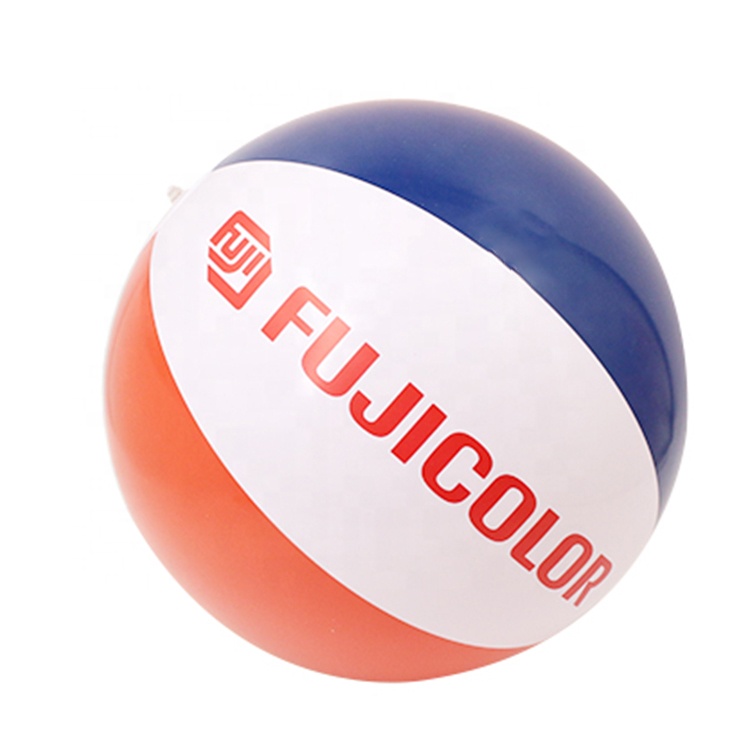 Palline da spiaggia colorate promozionali alla rinfusa palline gonfiabili personalizzate standard da 28cm con giocattoli a sfera in pvc con logo per bambini all'ingrosso