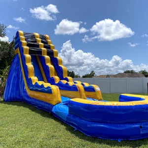 Tobogán Acuático Inflable Tropical Personalizado a Precio de Fábrica, Tobogán Inflable con Piscina para Parques de Diversiones - Product Image 3