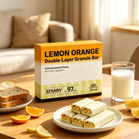 OEM ODM Barre granulée saveur citron-orange, huile de coco, graines de chia, bêta-carotène, usine OEM