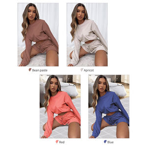 Set Crop Top 2 Potong Seksi Set Celana Pendek Dua Potong Pakaian Wanita Set Pakaian Dua Potong - Product Image 6