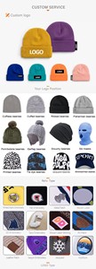 Vente en gros de bonnets en acrylique tricotés personnalisés pour l'hiver, avec votre logo, pour hommes et femmes - Product Image 5
