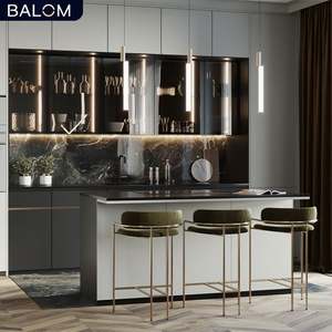 Juego de Muebles de Cocina Modernos de Lujo para Escuela, Venta al por Mayor de Fábrica China - Product Image 6