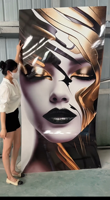Vente directe d'usine, panneau mural en PVC UV marbré 3D 5D, panneau mural en feuille de marbre UV imprimé en 3D, 1220*2440*3mm pour la décoration intérieure