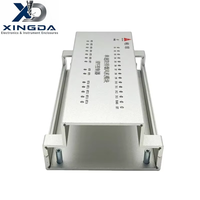 Boîtier en aluminium brossé argenté extrudé pour montage sur rail DIN, pour module de contrôle de la protection incendie, carte de circuit imprimé (PCB)