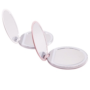 Miroir de maquillage LED à étiquette privée, 3 couleurs, miroir cosmétique disponible, miroir LED rond rechargeable - Product Image 2