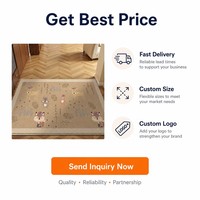 Tapis d'entrée style nordique le plus vendu, motif renard thème forêt, grand tapis lavable antidérapant pour la maison, cadeau pour nouvelle maison