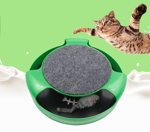 Jouet interactif pour chat en gros - Jouet rotatif pour chat d'intérieur avec souris tournante - Aire de jeu automatique pour l'exercice des chatons - Product Image 2