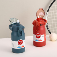 Thermos en acier inoxydable avec paille, 1000 ml, 1200 ml, 1500 ml, 1800 ml