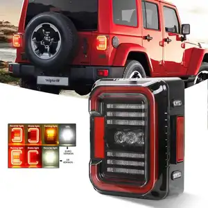 2023 date jk voiture led feu arrière arrière de frein de course tournant rouge lumière blanc inverse de sauvegarde feux arrière pour jeep wrangler 07-17