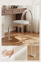 Bureau de toilette en forme de L avec commode à 6 tiroirs, meuble de rangement moderne pour maquillage de chevet