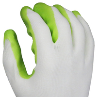 Gants de travail imperméables MaxiTough EN388 4122X en polyester lisse enduit, calibre 13, pour le jardinage et la construction