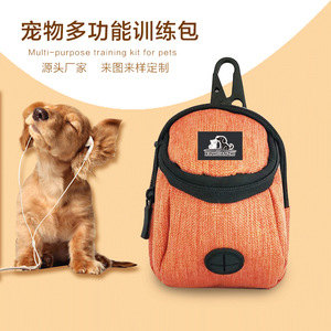 Dispensador de bolsas para excrementos de mascotas, color naranja, 8,5x3,5x12, portátil, para perros y gatos, bolsa de almacenamiento de residuos con cierre de cremallera - Product Image 5