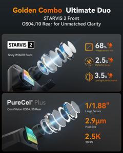 Camera hành trình WOLFBOX Dealer G900TriPro Bumper 4K+2.5K+1080P ba ống kính, camera hành trình 4K, camera hành trình gương chiếu hậu 4K, hộp đen xe hơi màu đen - Product Image 4