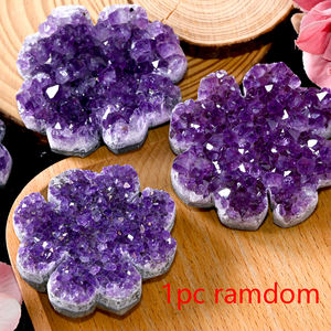 Venta al por Mayor de Amatista Natural en Forma de Trébol de Cuatro Hojas, Cristal Crudo para Sanación, Reiki, Decoración del Hogar y Suministro de Regalos - Product Image 6