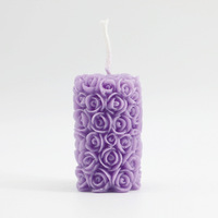Bougie parfumée sculptée en forme de rose, sans fumée, en cire de soja, pour l'aromathérapie, pour la Saint-Valentin, les mariages, la décoration de la maison, cadeau