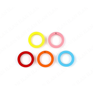 Accessorio circolare in legno ILAN da 35 mm, 5 pezzi, per la creazione di articoli da cucito - Product Image 2