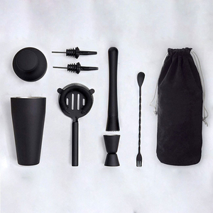 7 pièces outils de barre en acier inoxydable <span class=keywords><strong>Cocktail</strong></span> Shaker ensemble professionnel <span class=keywords><strong>Barman</strong></span> <span class=keywords><strong>Kit</strong></span> Boston Shaker ensemble Bar accessoires pour mélanger des boissons - Product Image 2