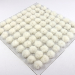2021 offre spéciale belle petite <span class=keywords><strong>mini</strong></span> taille taille personnalisée couleur fourrure pompon boules vrais <span class=keywords><strong>pompons</strong></span> de vison - Product Image 6