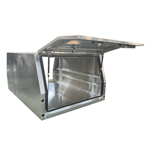 1300*1770*860mm Auvent complet personnalisé en alliage d'aluminium brut pour camionnette et remorque, avec boîte à outils, type aile de mouette et 2 portes - Product Image 2