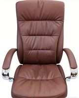 Chaise de bureau de direction à dossier haut en cuir PU, confortable, design ergonomique, hauteur de siège réglable, moderne, pour hôtel et hôpital
