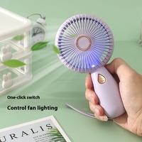 Nouveau ventilateur électrique portable USB 2026, mini, rechargeable, avec protection anti-vent, pour table, petit ventilateur de refroidissement en plastique