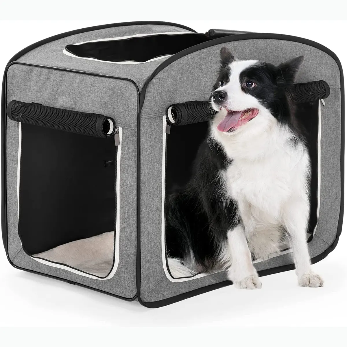 Une caisse de voyage pliable pour chien un peu chère mais vraiment de qualité supérieure, caisse portable pour chien Pop Up