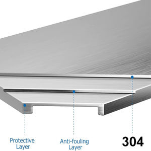 Mesa de Restaurante de Acero Inoxidable Resistente con Marco Reforzado y Protección Antisalpicaduras para Cafeterías de Alto Tráfico y Estaciones de Buffet - Product Image 4