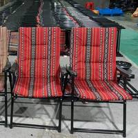 Chaise pliante portable de camping en métal robuste de qualité supérieure, avec designs personnalisés, réglable et écologique, vente en gros
